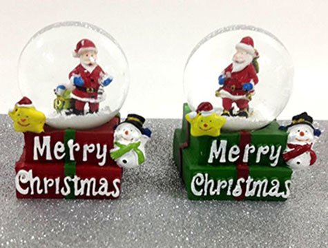 Mini Noel Baba Yılbaşı Cam Kar Küresi