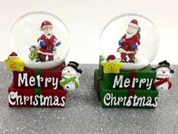 Mini Noel Baba Yılbaşı Cam Kar Küresi
