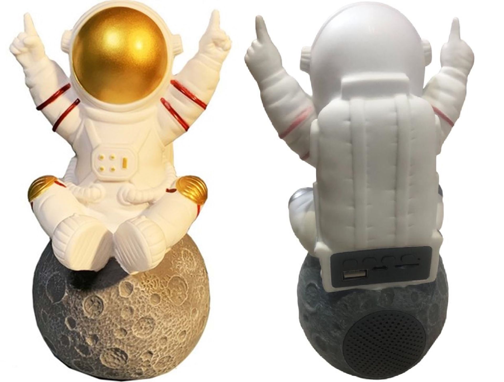 Ay Üstünde Astronot Tasarımlı Mp3 Çalar Şarjlı Hoparlör