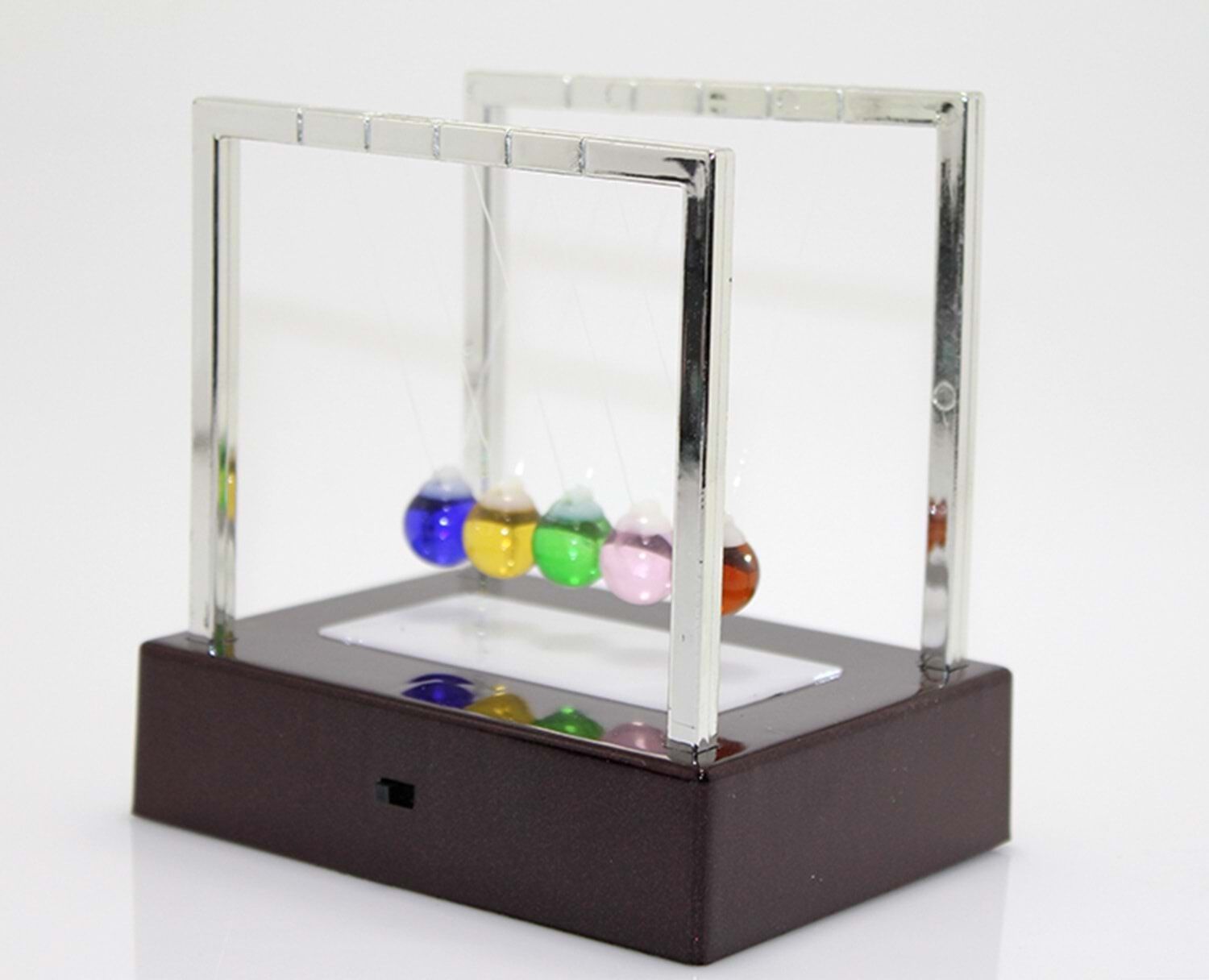 Renkli Denge Topu Newton's Cradle Denge Balansı