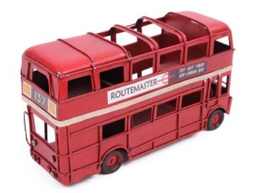 Dekoratif Metal Londra Şehir Otobüsü Kalemlik