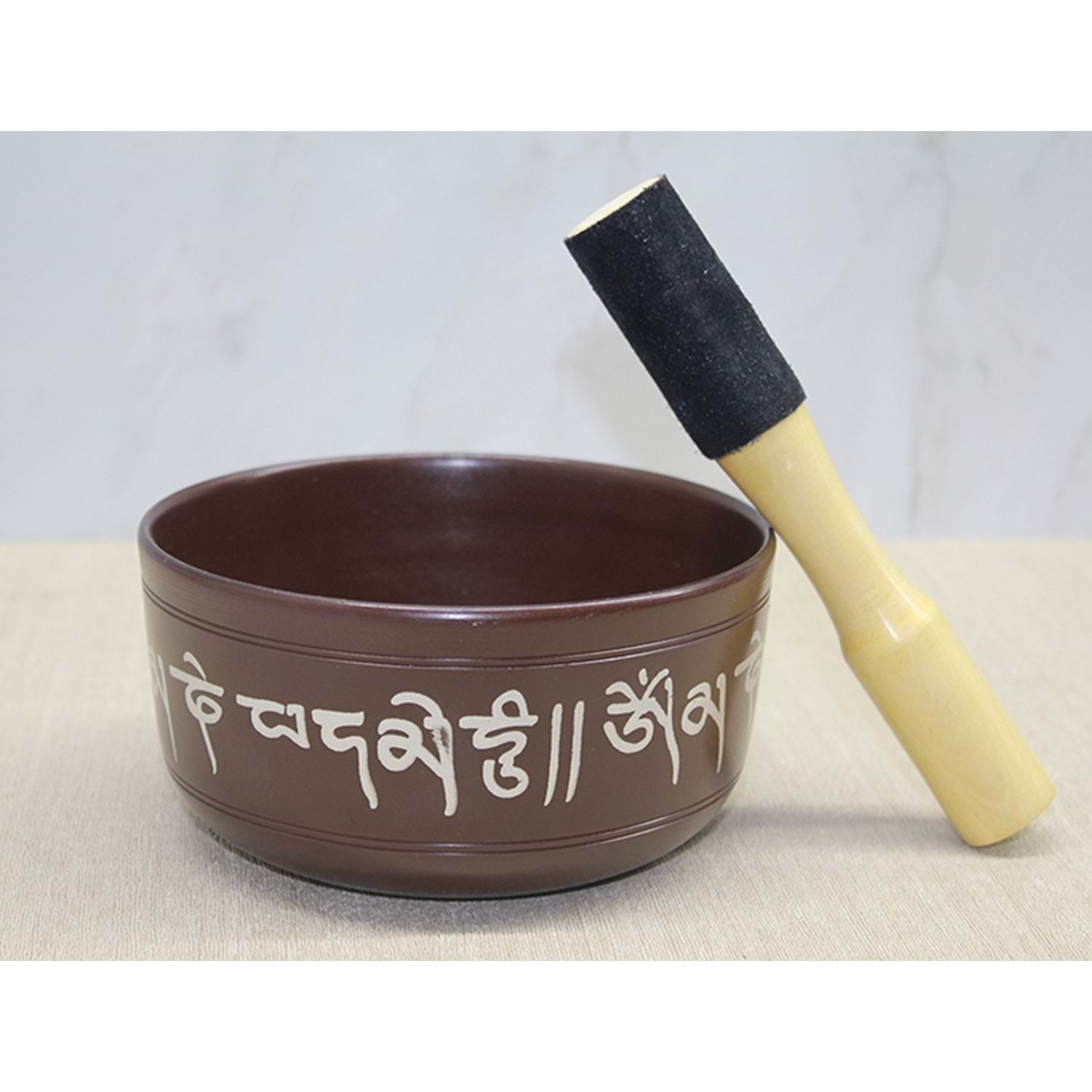 Metal Kahverengi Tibet Kase Meditasyon Çanı (15 cm)