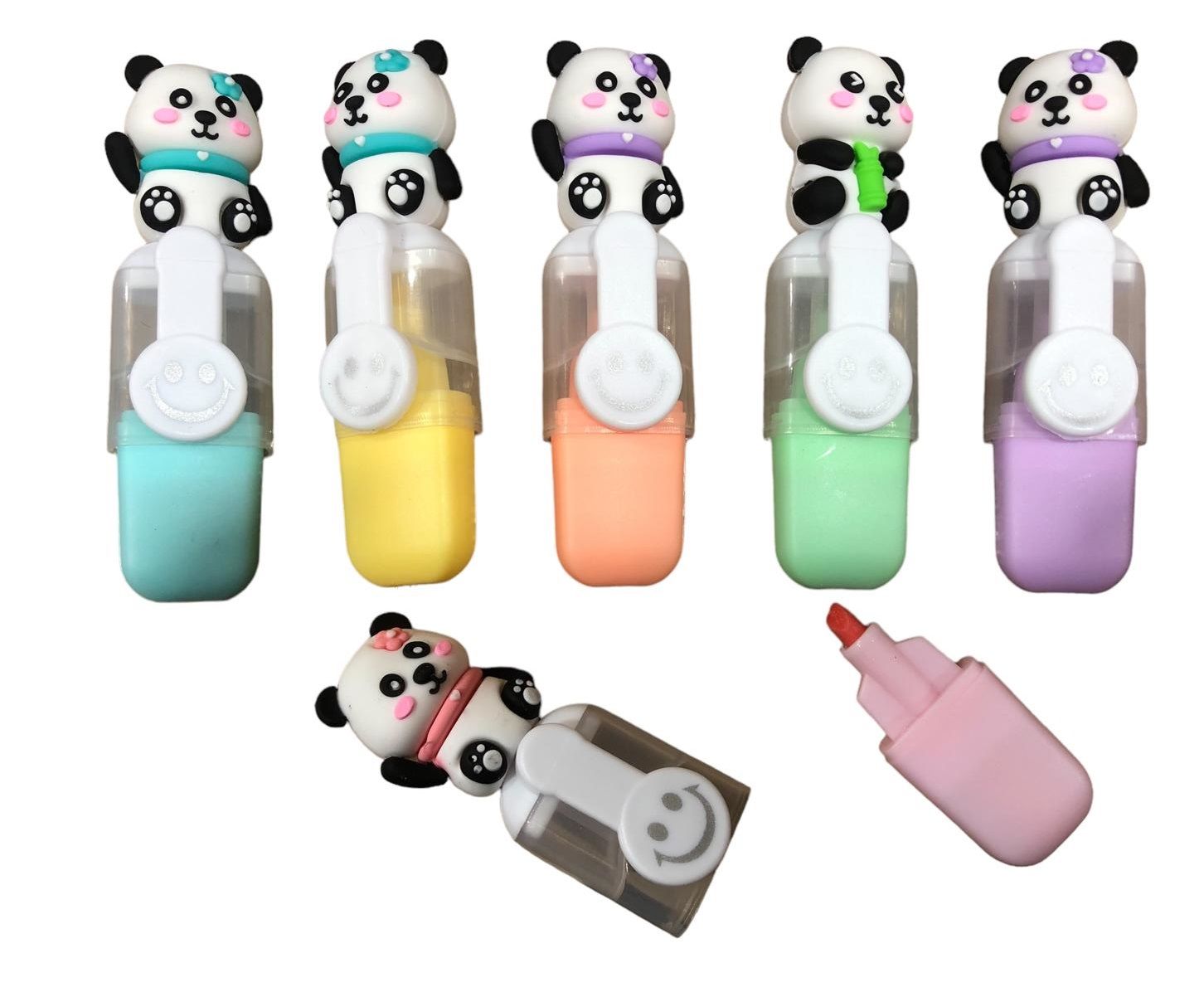 Panda Tasarımlı Keçeli Kalem 6'lı