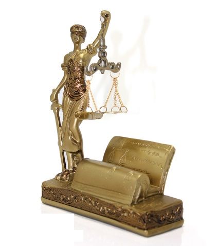 Themis Adalet Tanrısı Heykeli Kartvizitlik