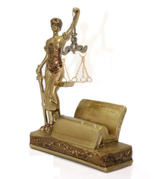 Themis Adalet Tanrısı Heykeli Kartvizitlik