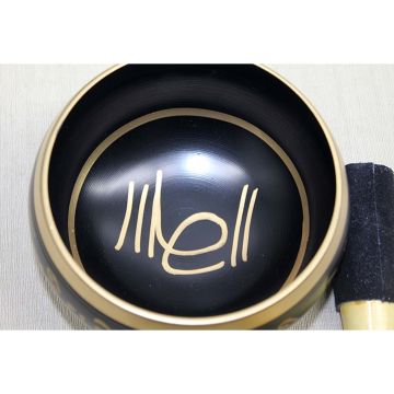 Siyah Pirinç Tibet Meditasyon Çanı Tibet Çanağı (12 cm)