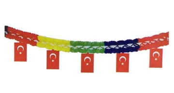 Bayrak Süslemeli Süs Set