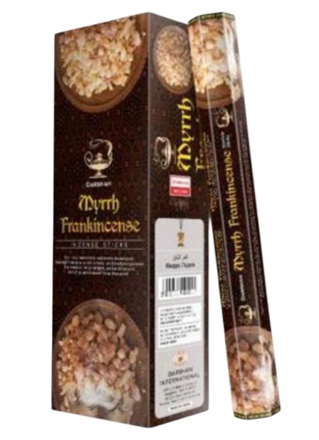 Darshan Myrrh Frankincense Çubuk Tütsü İncense Sticks (120 Adet)