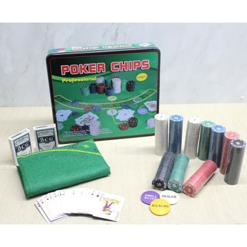 Professional Metal Kutulu 500 Chip Poker Oyun Seti