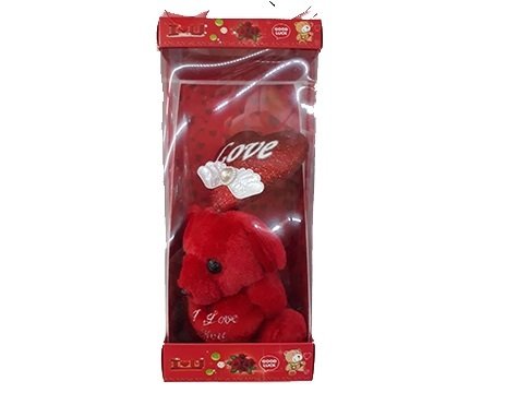Sevgiliye I love Kırmızı Kalp Ayıcık