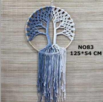 2'li Hayat Ağacı İpli Rüya Düş Kapanı Dream Catcher (125 cm x 54 cm)