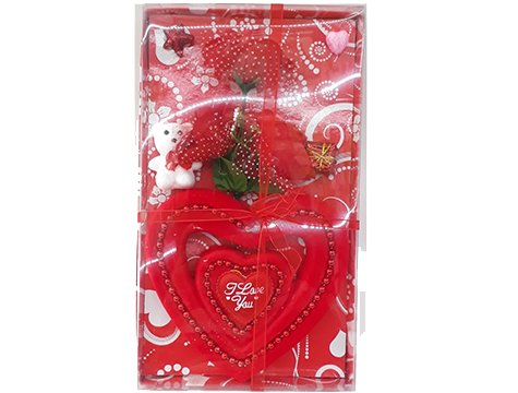 Sevgiliye Hediye Kalpli I love Kırmızı Gül