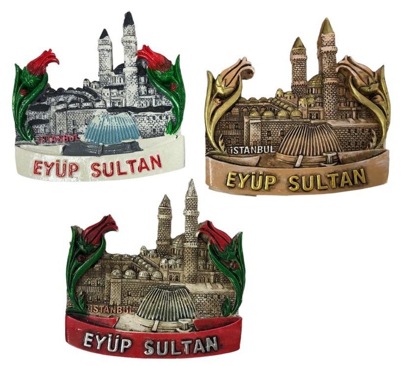 Eyüp Sultan Cami Tasarımlı Polyester Magnet (12 Adet)