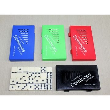 Plastik Kutulu Domino Oyunu (17 cm x 6 cm)