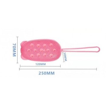 Süngerli Çift Taraflı Silikon Banyo Kesesi