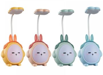 Usb Şarjlı Karışık Tavşan Kulaklı Tasarımlı Masa Lambası