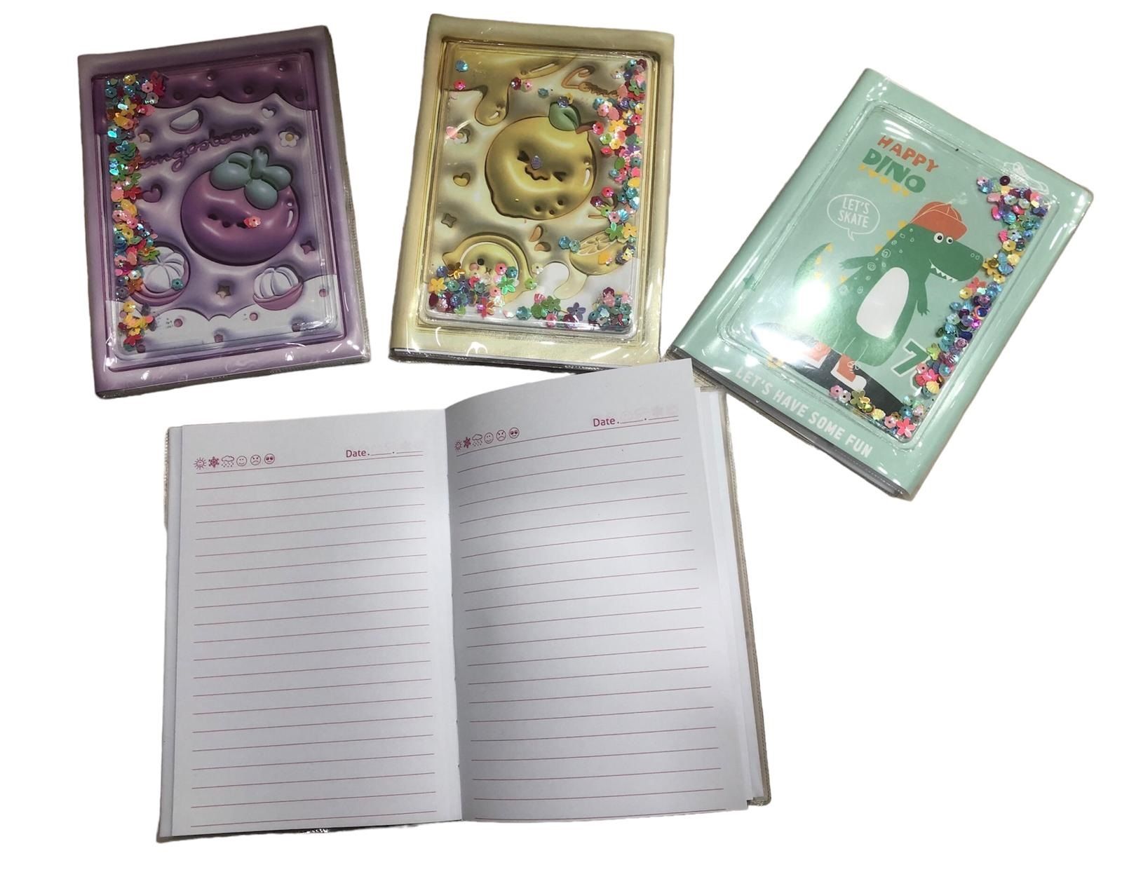 Sevimli Karakterli Yıldızlı Pullu Defter