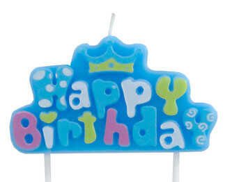Renkli Doğum Günü Happy Birthday Pasta Mumu