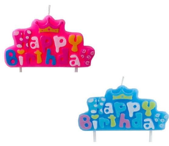Renkli Doğum Günü Happy Birthday Pasta Mumu