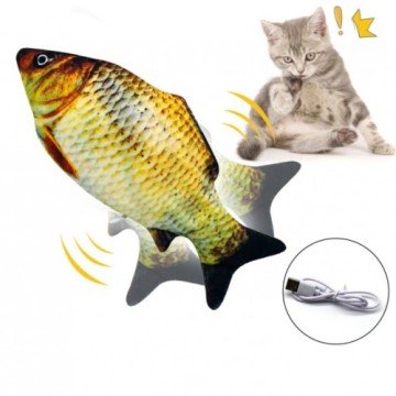 Hareketli Peluş Balık Kedi Oyuncağı