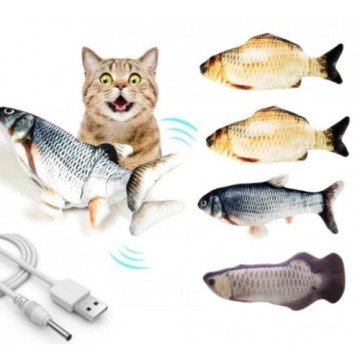 Hareketli Peluş Balık Kedi Oyuncağı