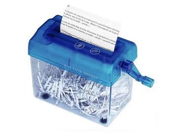 Mini Kağıt Doğrayıcı Hand Shredder