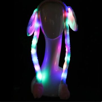 Peluş Işıklı Hareketli Tavşan Kulaklı Taç