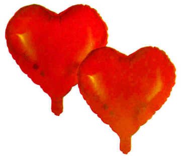 Folyo Balon Kalpli Kırmızı 2 Adet (25 cm & 25 cm)
