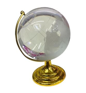Gold Cam Dünya Küre Ofis Hediyesi (11 cm)