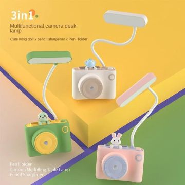 Usb Şarjlı Fotoğraf Makinesi Kalemtraş Kalemlik & Masa Lambası