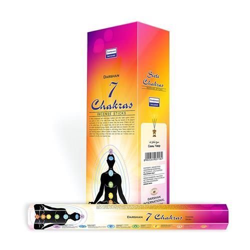 Darshan 7 Chakras  Çubuk Tütsü İncense Sticks (120 Adet)