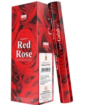 Darshan Red Rose (Kırmızı Gül) Çubuk Tütsü İncense Sticks (120 Adet)
