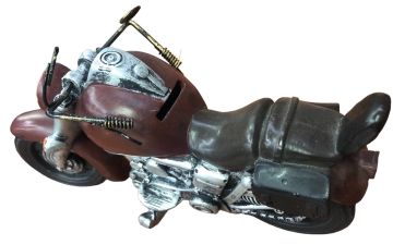Dekoratif Polyester Motorsiklet Kumbara