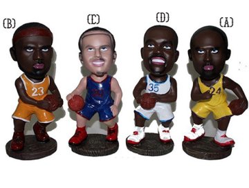 Polyester Basketbolcu Şeklinde Dekoratif Biblo