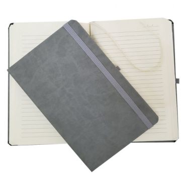 Promosyon Gri Termo Çizgili Deri Defter