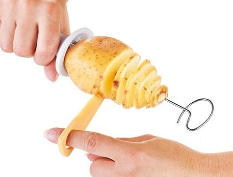 Spiral Patates Dilimleyici Çubukta Patates Cips Yapma