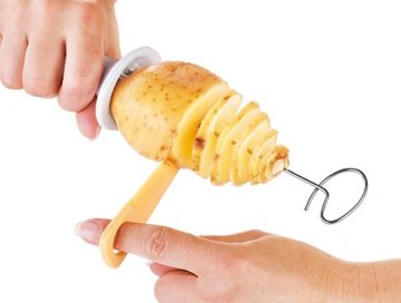 Spiral Patates Dilimleyici Çubukta Patates Cips Yapma