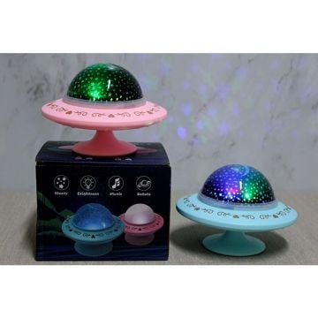 Star Master Uzay Gemisi Müzikli Led Gece Lambası