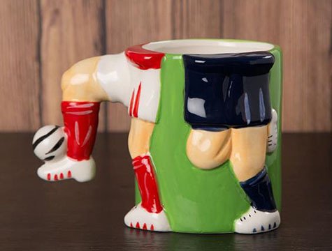 3D Futbolcu Tasarımlı Kupa Bardak
