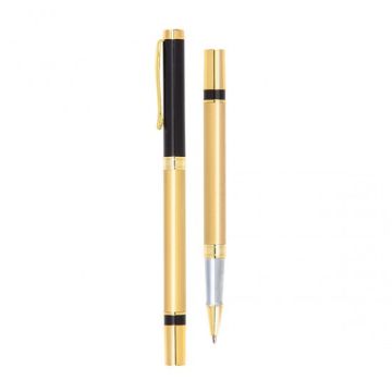 Şık Siyah Gold Roller Metal Kalem