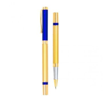 Şık Lacivert Gold Roller Metal Kalem