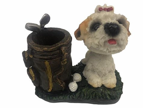 Polyester Kafası Sallanan Köpek Kalemlik