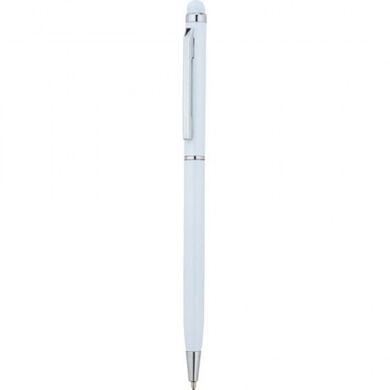 Promosyon Dokunmatik Beyaz Tükenmez Metal Touchpen Kalem