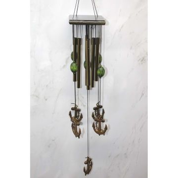 Çapa Tasarımlı Metal Rüzgar Çanı (70 cm)