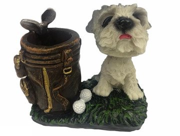 Kafası Sallanan Dekoratif Köpek Kalemlik