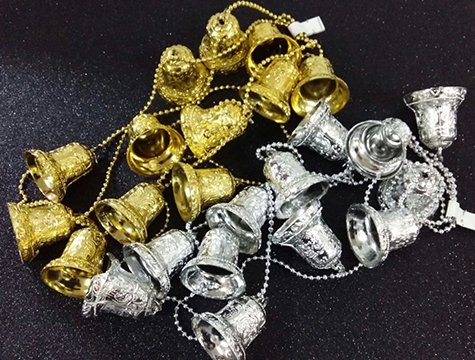 Zincire Dizilmiş Çan Yılbaşı Çam Ağacı Süsü