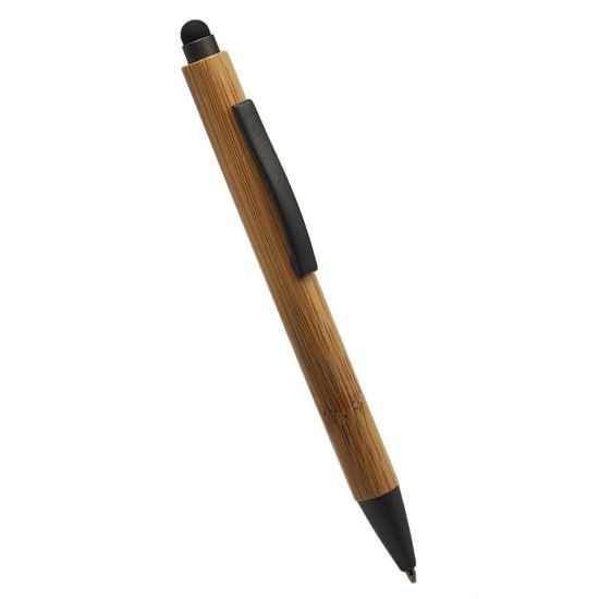 Promosyon Dokunmatik Bambu Tükenmez Touchpen Kalem