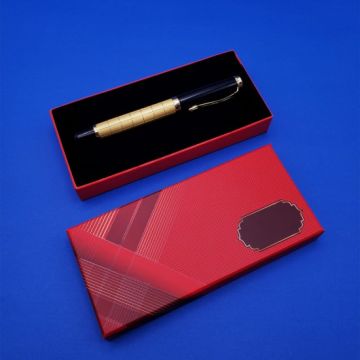 Kutulu Hediyelik Şık Metal Gold Roller Kalem