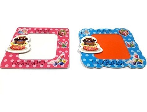 İyiki Doğdun Pastalı Fotoğraf Çerçeve Magnet Süs