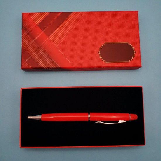 Kutulu Kırmızı Tükenmez Touchpen Kalem
